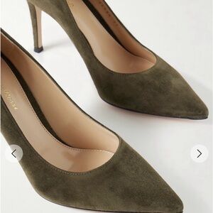 Gianvito Rossi 85 suede pumps - dark green